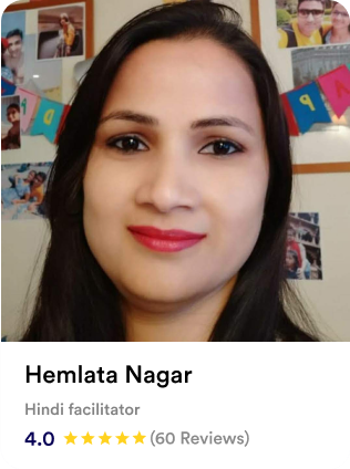 Hemlata Nagar, Hindi facilitator tutor, rated 4.0 from 60 reviews